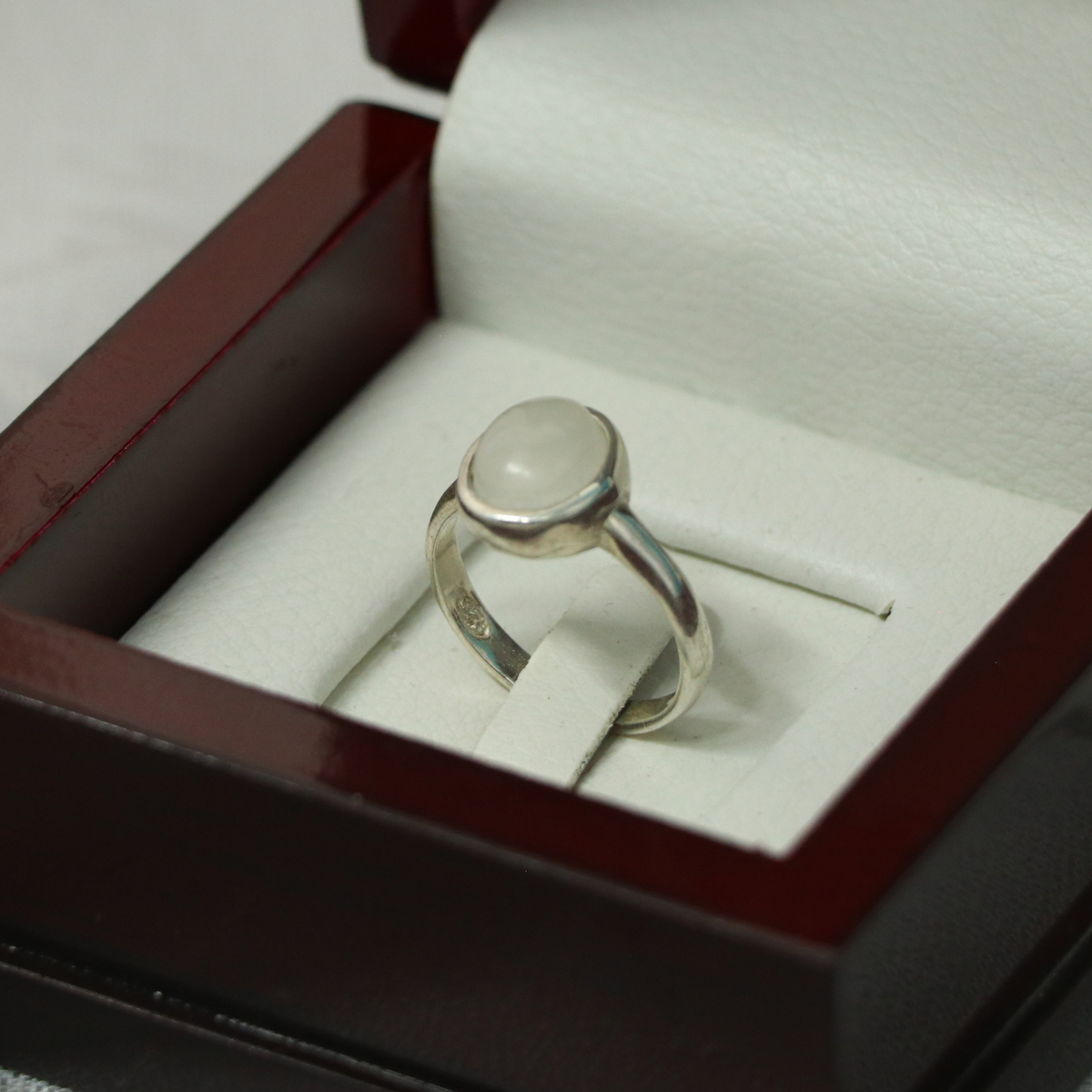 انگشتر نقره سنگ حرم امام حسین علیه السلام کد 390 